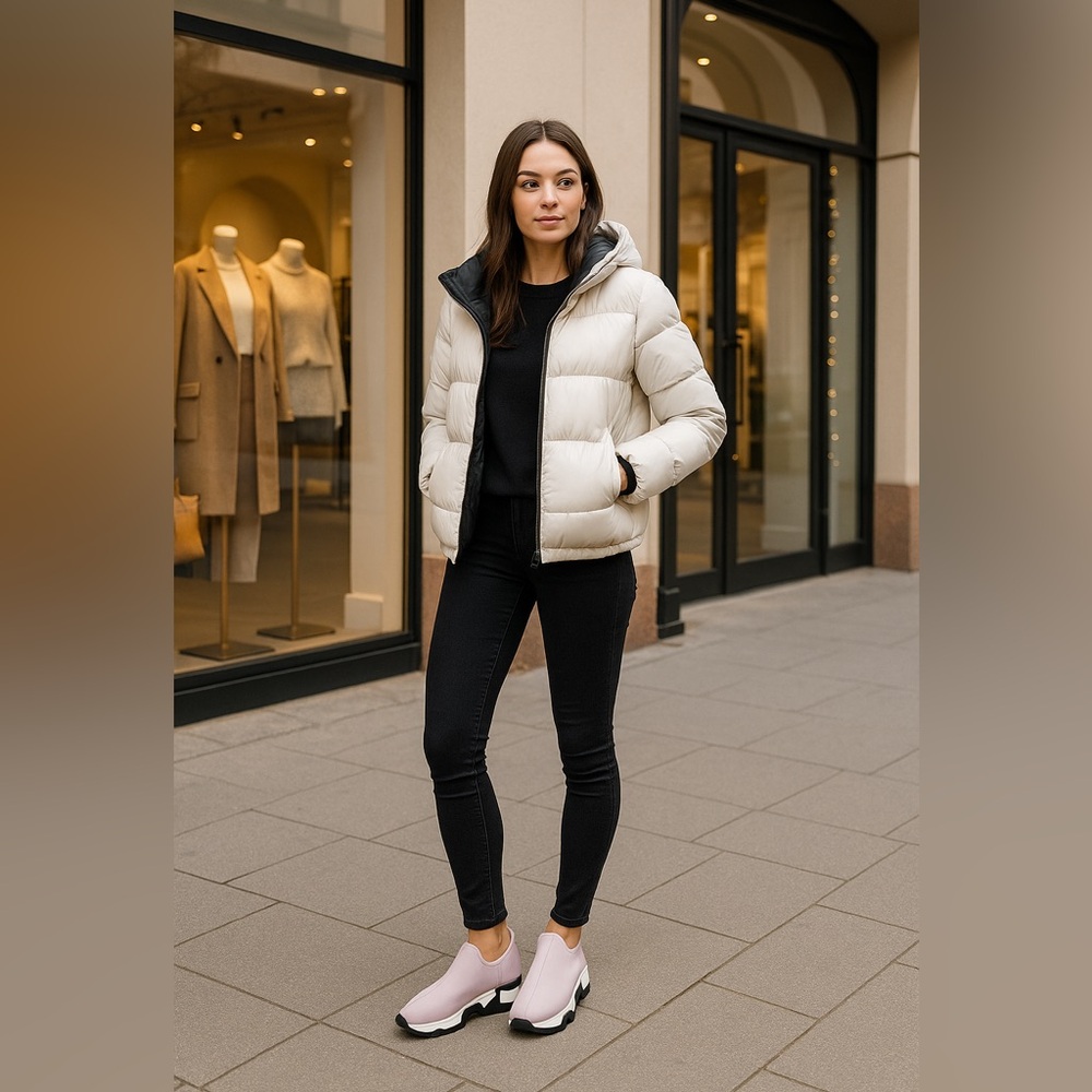 iRi WES Pink Outline Neoprene Low Top Sneaker - Picture 7 of 8